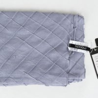 Дамски шал в сив нюанс с ромбоидни мотиви Moodo - 65x170 см, снимка 2 - Шалове - 42604056