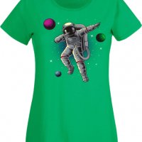 Дамска Тениска Dabbing astronaut,Изненада,Повод,Подарък,Празник, снимка 5 - Тениски - 37643186