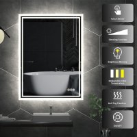 Огледало за баня с LED осветление XMR-C18-813, снимка 3 - Огледала - 42915124