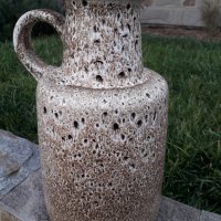 Немска керамична ваза ръчна изработка , снимка 3 - Колекции - 31298430