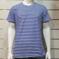 Нова мъжка класическа моряшка тениска на райе, снимка 5 - Тениски - 32048100