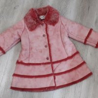 Ново палто, кожух, р.110-116 за малка принцеса, снимка 1 - Детски якета и елеци - 30330606