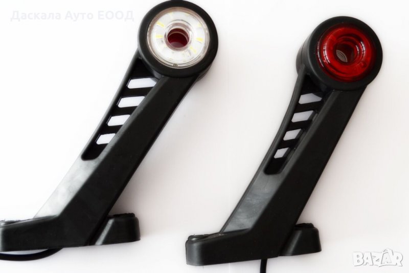  1 бр. ЛЕД LED рогчета габарити светлини ЧЕРВЕНО/БЯЛО , 24V, снимка 1