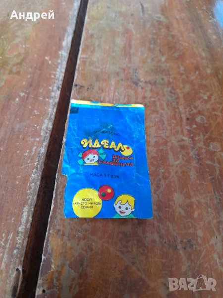 Стара опаковка от дъвка Идеал, снимка 1