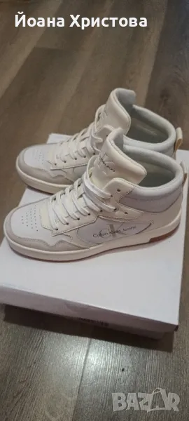 Calvin Klein бели дамски кецове, 36 н., снимка 1