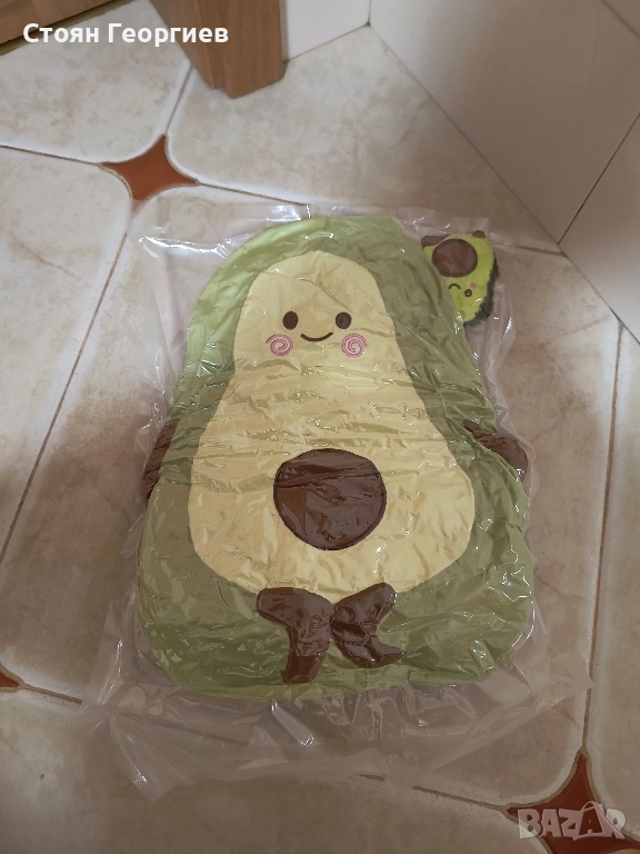 Чисто нова плюшена играчка авокадо 37см висока, снимка 1