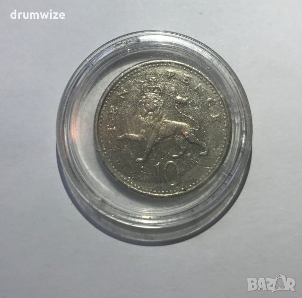Ten pence 10 Elizabeth II, снимка 1