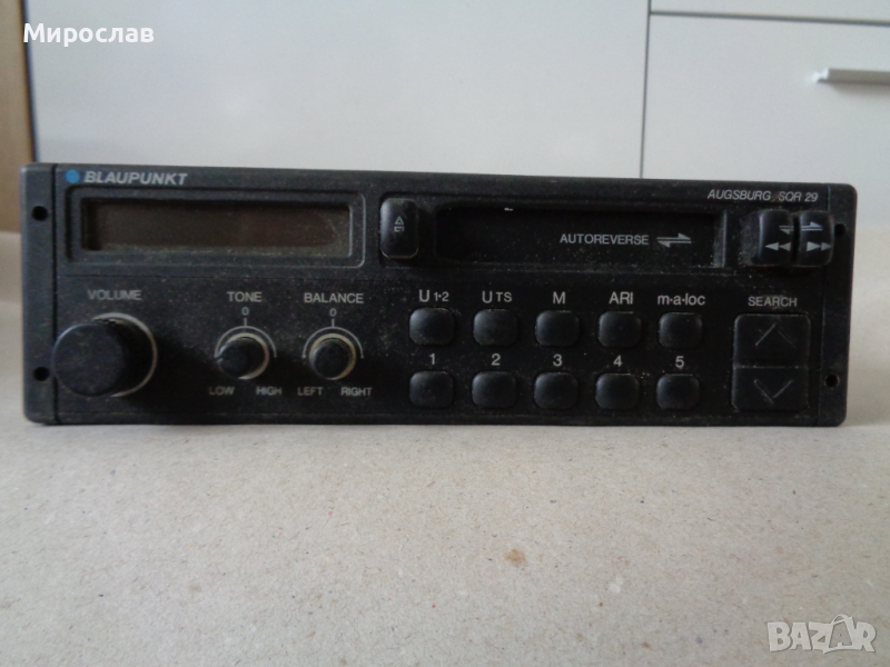 BLAUPUNKT AUGSBURG SQR 29 АВТО РАДИО КАСЕТОФОН, снимка 1