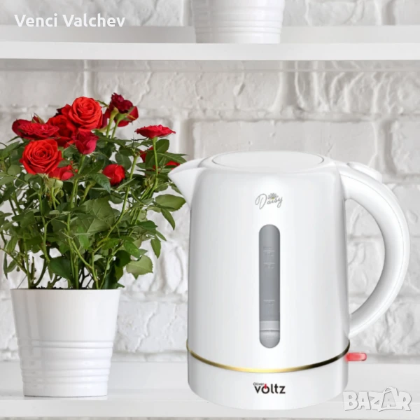 Електрическа кана Oliver Voltz Daisy, 2200W, капацитет 1,7 литра, снимка 1