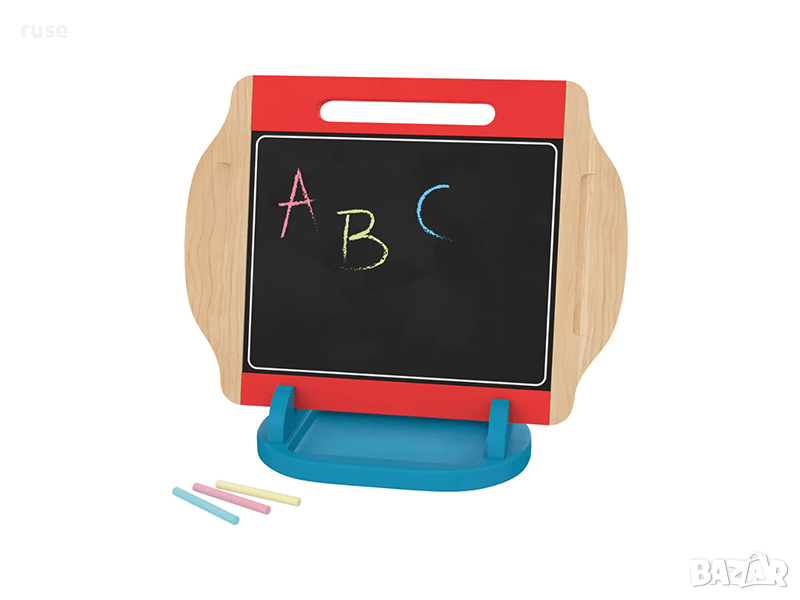 НОВИ! Дъска за рисуване Монтесори Playtive дървена двустранна, снимка 1