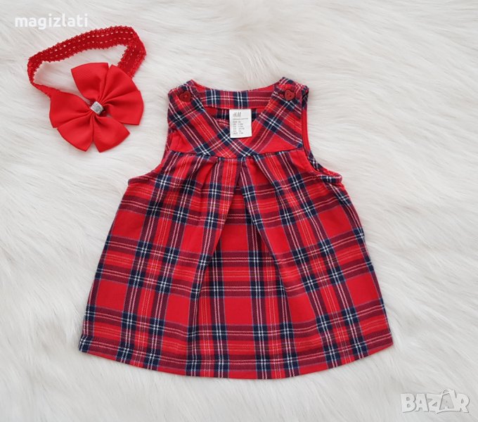 Коледна рокля H&M за новородена госпожица, снимка 1