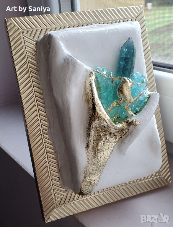3Д картина от глина със рамка, снимка 1