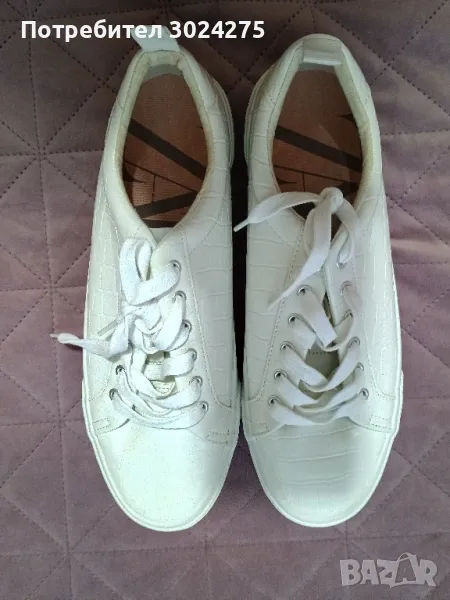 Бели кецове Zara, снимка 1