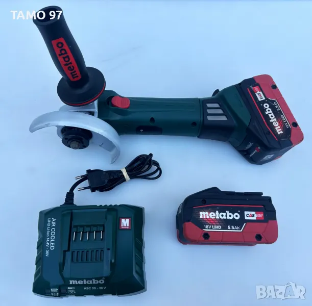 METABO W 18 LTX 125 Quick - Акумулаторен ъглошлайф 2x18V 5.5Ah като нов!, снимка 1