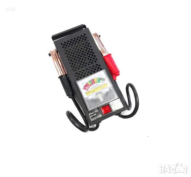 Товарна вилка за акумулатор, Тестер 0 - 16 VDC, 100A, черен, снимка 1