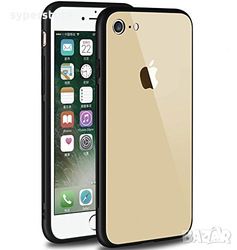 Пластмасов гръб за iPhone 6G Black and Gold, снимка 1