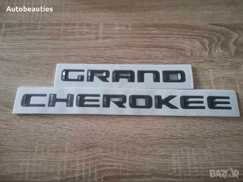 черен надпис емблема Jeep Grand Cherokee, снимка 1