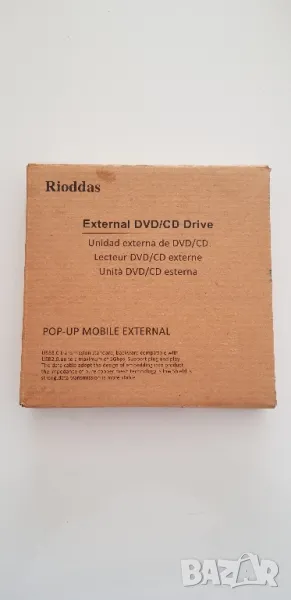 Външно DVD записващо устройство USB 3.0 + Type-C, Windows и Mac OS, снимка 1