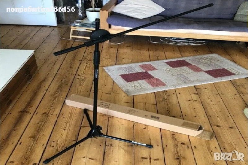 Нова Стойка за микрофон 2в1 права и чупеща стойка за два микрофона shure sennheiser , снимка 1
