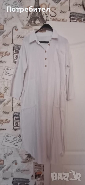 Дамска рокля от кенар , снимка 1