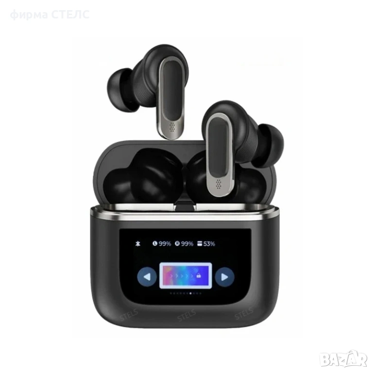 Безжични слушалки STELS V8 с LCD дисплей, ANC и Тъч контрол, снимка 1