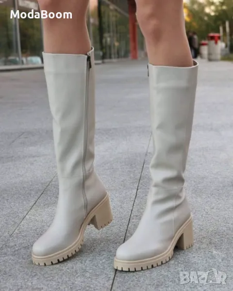 Ботуши на ток - Кожа, снимка 1