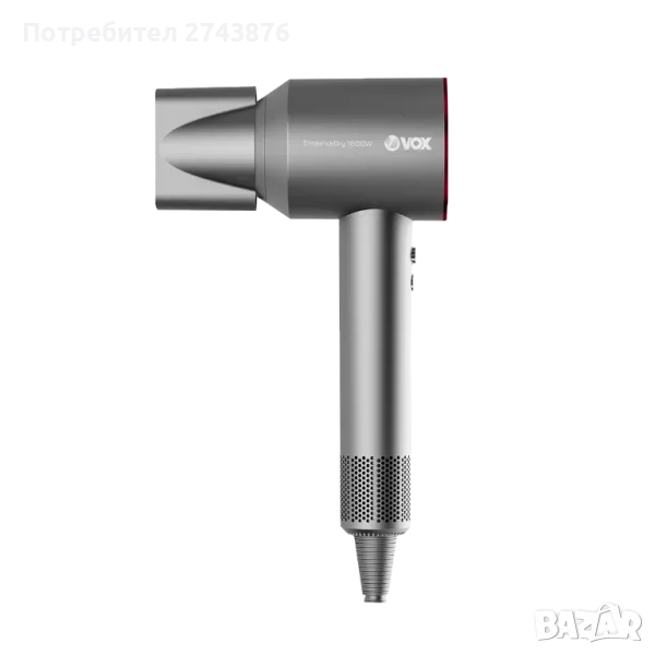 Сешоар VOX HT 1300, 1800W, йонизация, безчетков BLDC мотор, 4 температурни режима, снимка 1
