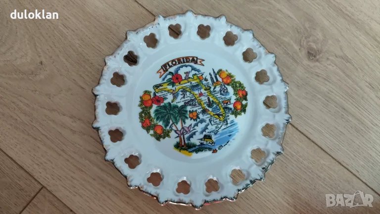 Красива декоративна чиния от Флорида САЩ., снимка 1
