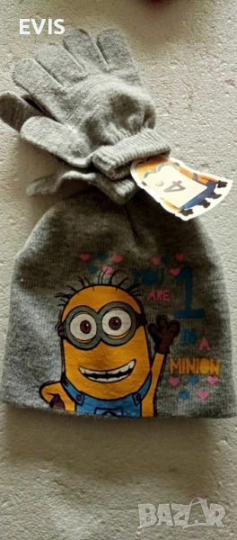 Оригинални зимни детски комплекти Disney Frozen и Paw Patrol – шапка + ръкавици, снимка 1