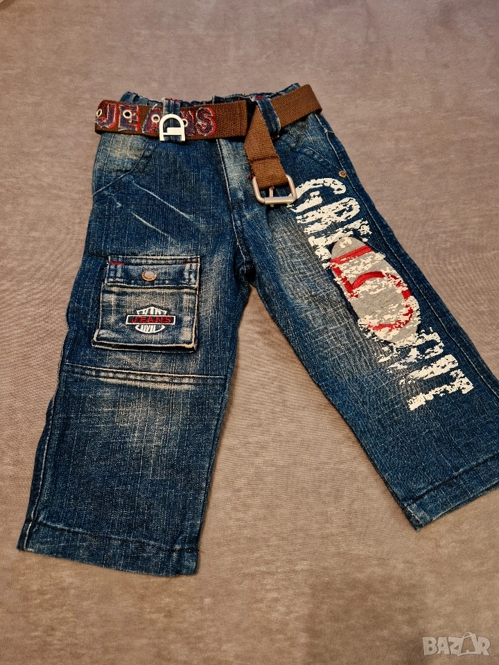 2-3г 98см Панталон тип дънки, сини, без следи от употреба , снимка 1