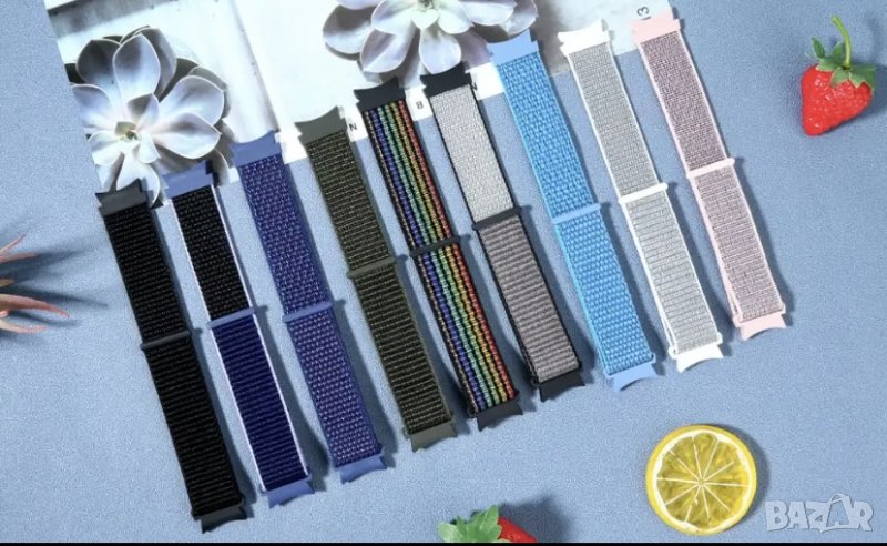 За Samsung watch 4/5-налични текстилни каишки с адаптер, снимка 1
