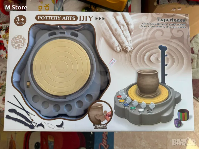 Грънчарско колело с 6 цвята и аксесоари, снимка 1