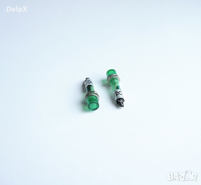 Автомобилен плафон оранжев/зелен 12V Ф5mm, снимка 1