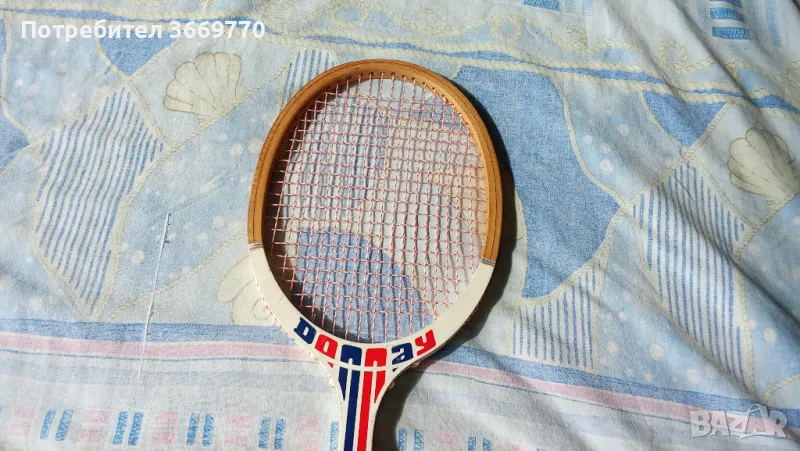 Винтидж дървена тенис ракета Donnay, снимка 1