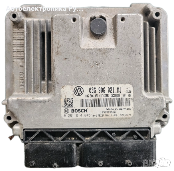 Компютър запалване VW Touran 2.0 TDI 140 конски сили 03G906021MJ, 0281014045, снимка 1
