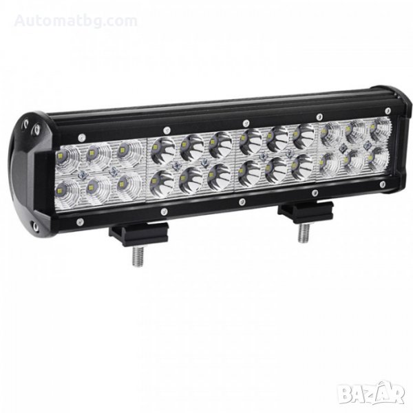 Led Bar Automat, 24 диода, 10V - 30V, 30см, 72W, Черен, снимка 1