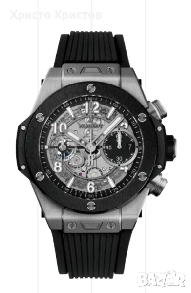 HUBLOT Мъжки луксозен часовник HUBLOT Big Bang Unico Titanium Ceramic , снимка 1