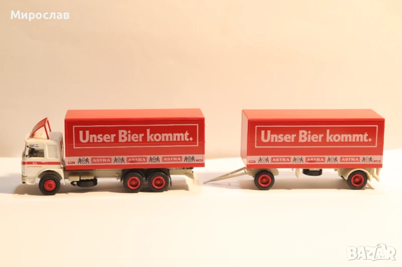 HERPA H0 1/87 MAN ВЛЕКАЧ KАМИОН МОДЕЛ TIR, снимка 1