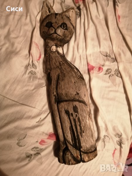 Дървена котка, снимка 1