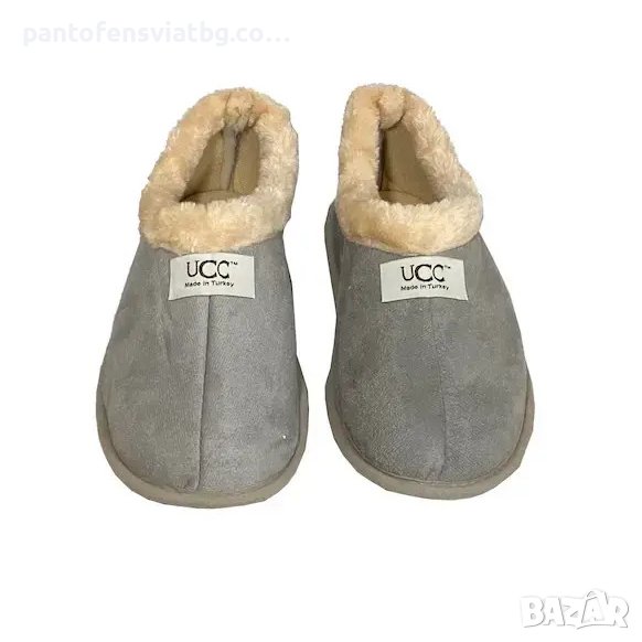 Мъжки домашни пантофи светло сиво 41/45, снимка 1