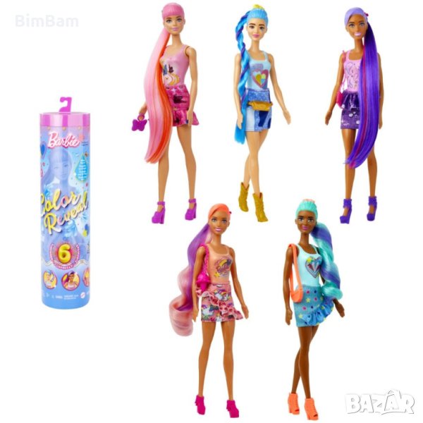 Кукла с магическа трансформация Barbie Color Reveal Denim, снимка 1