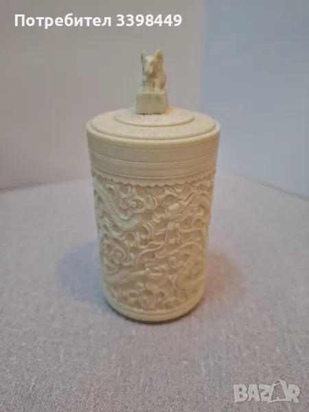 Антична кутия  от слонова кост, снимка 1