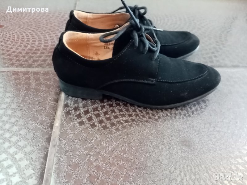 Черни официални обувки за малък кавалер, снимка 1