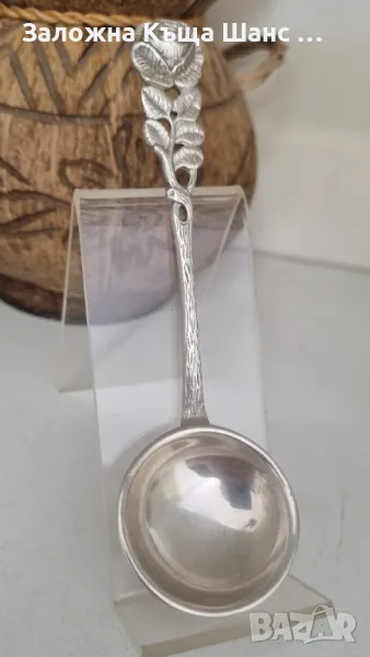 Стара сребърна лъжичка Antico 800, снимка 1