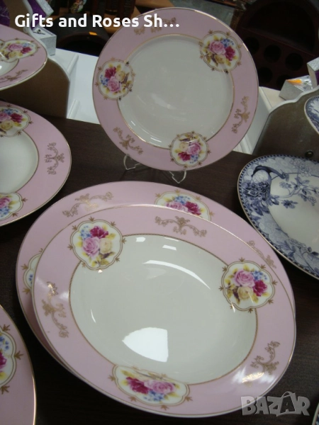Порцеланов сервиз за хранене с розички - 18 части, снимка 1