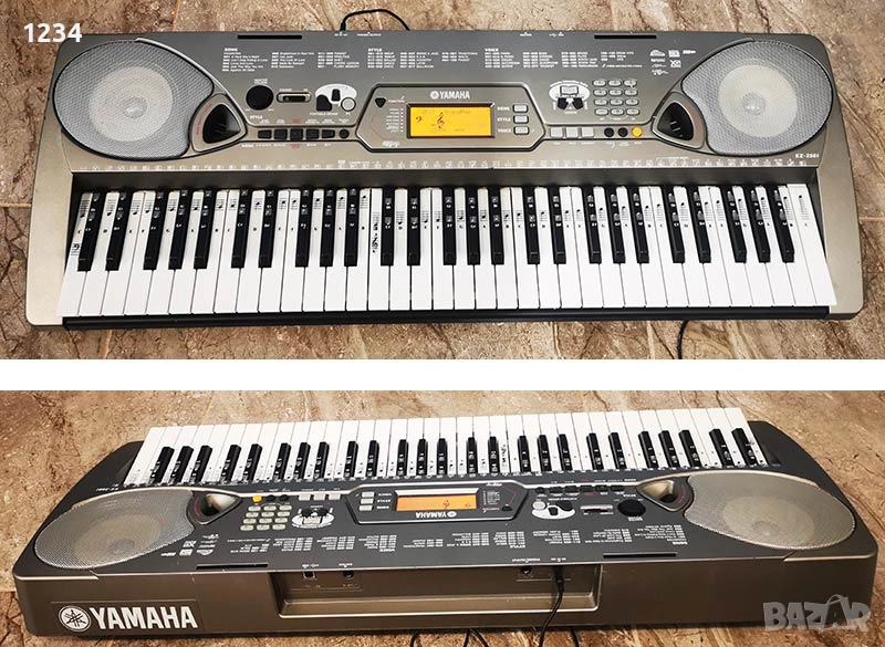 Синтезатор клавир YAMAHA EZ-250i пиано с динамична светеща клавиатура 5 октави, снимка 1
