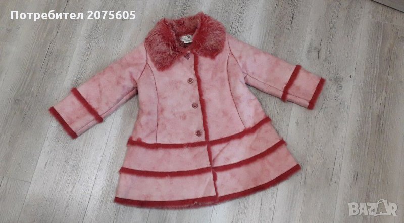 Ново палто, кожух, р.110-116 за малка принцеса, снимка 1