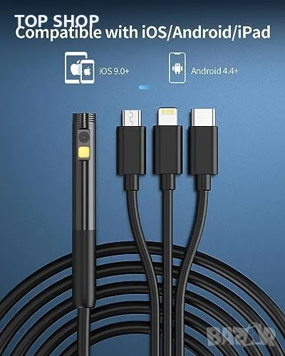 Нов Професионален Ендоскоп Камера 7 LED Водоустойчив Бороскоп, снимка 1