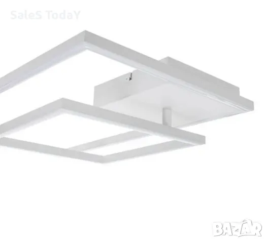 LED плафониер, Плафон, Спот, 25W, бял, 66x39x8cm , снимка 2 - Лампи за таван - 49296612