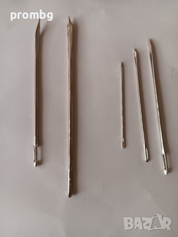 кожарска, сарашка игла за ръчен шев, триъгълен връх, завит връх, снимка 3 - Други инструменти - 44195935